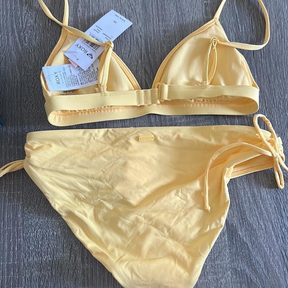 ROXY yellow bikini set XS NWT - Picture 2 of 3
